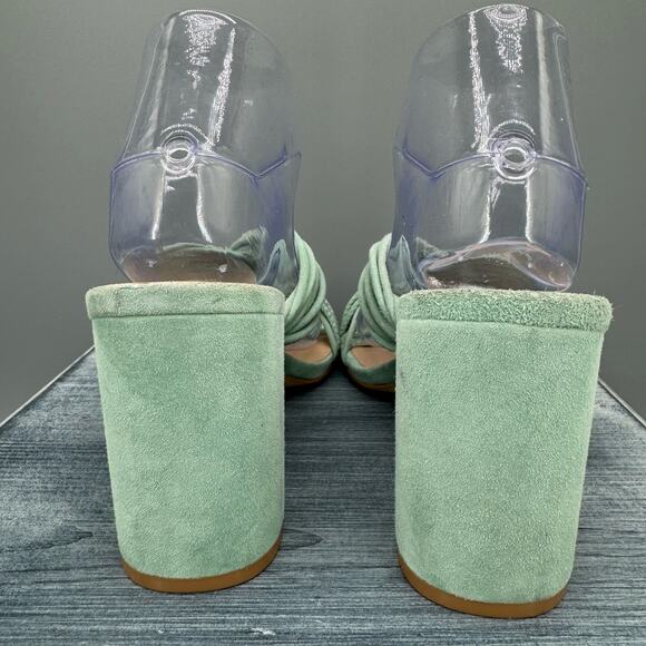 Stuart Weitzman Mint Green Heeled Sandals - Picture 4 of 11